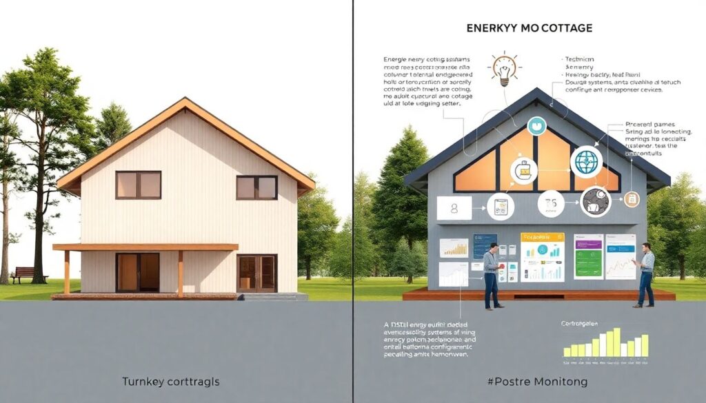 Эко-дизайн и энергосбережение в загородной архитектуре - иллюстрация