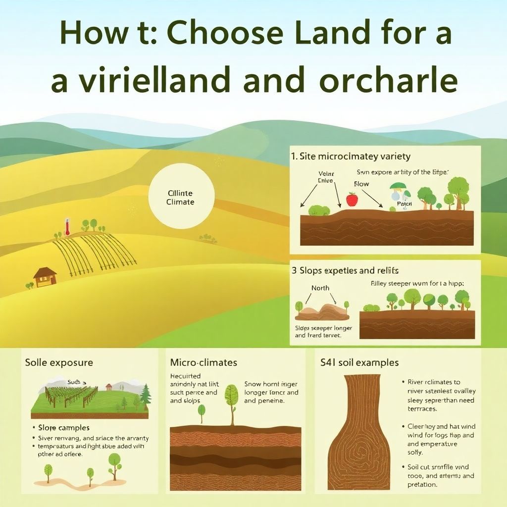 Как выбрать участок под виноградники и сады: ключевые критерии и советы