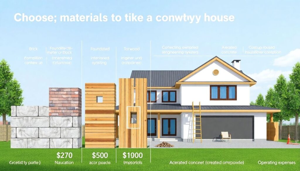Сравнение популярных материалов для застройки домов в загородной зоне - иллюстрация