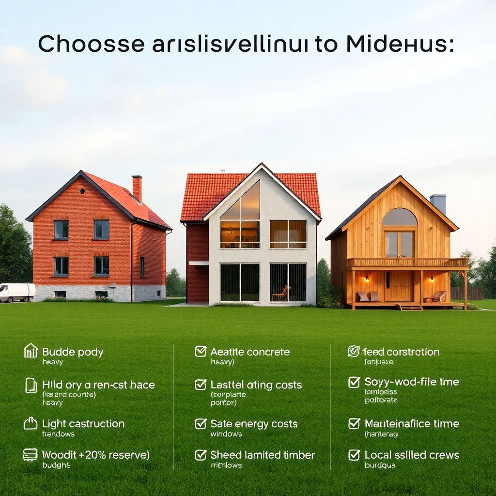 Сравнение популярных материалов для застройки загородных домов: что выбрать