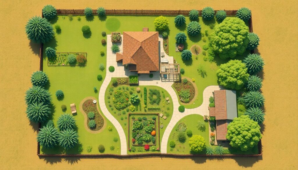 Правила планировки участка под сад и огород - иллюстрация