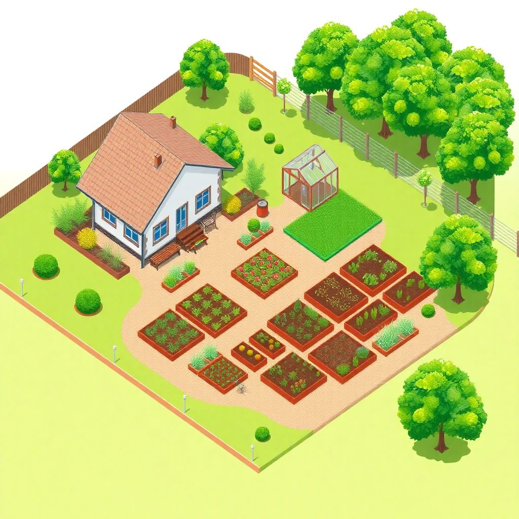 Правила планировки участка под сад и огород для удобства и высокого урожая